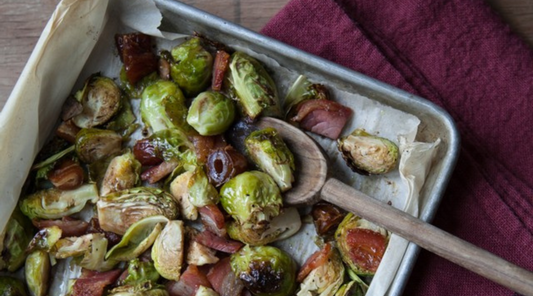 Brussels Sprouts with Pancetta and Dates