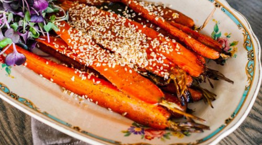 Roasted Sesame Carrots