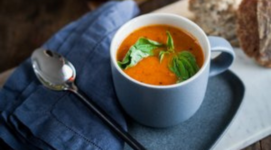 Roasted Tomato + Red Pepper Soup